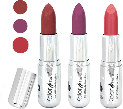 

Color Fever creamy matte non transfar lipstick for ladies(mauve-light purple-peach, 12 g)