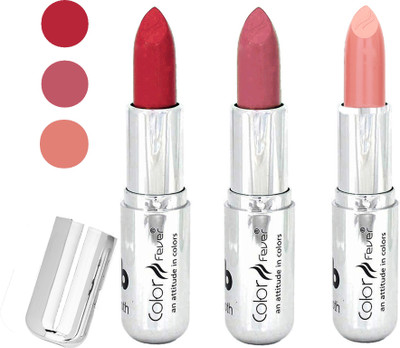 

Color Fever water proof long lasting creamy matte lipstick(red-nude-nude, 12 g)