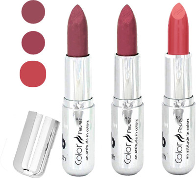 

Color Fever creamy matte non transfar lipstick for ladies(copper-pink-peach, 12 g)