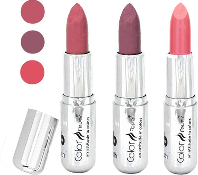 

Color Fever water proof long lasting creamy matte lipstick(nude-plum-peach, 12 g)