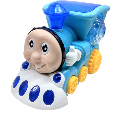 

Darling Toys Bump and Go Musical Engine Cute Train with 4D Light and Sound Toy for Kids(Multicolor)