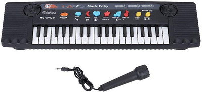 

TALKING GANESHA 37 Keys Multifunctional Mini Electronic Keyboard Music Toy with Microphone Educational Gift for Children(Multicolor)