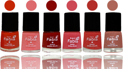 

Fabia Nail Polish Matte Look Attractive Your Nails Fire Orange-Baby Pink-Bold Red-Strawberry-Candy Orange-Coral(Pack of 6)