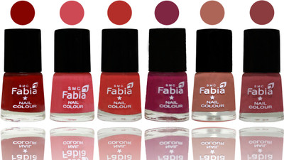 

Fabia Nail Polish Matte Look Attractive Your Nails Bold Red-Strawberry-Candy Orange-Dark Magenta-Coral-Dark Nude(Pack of 6)