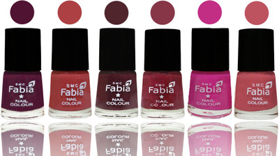 

Fabia Nail Polish Matte Look Attractive Your Nails Boysenberry-Peach-Wine-Wine Red-Pink Pink-Coral Pink(Pack of 6)