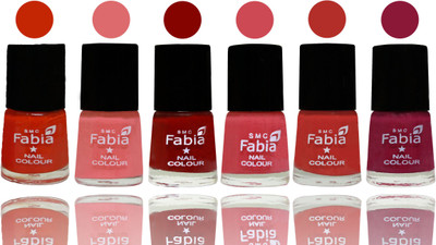 

Fabia Nail Polish Matte Look Attractive Your Nails Fire Orange-Baby Pink-Bold Red-Strawberry-Candy Orange-Pure Wine(Pack of 6)