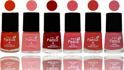 

Fabia Nail Polish Matte Look Attractive Your Nails Fire Orange-Baby Pink-Bold Red-Strawberry-Candy Orange-Coral Pink(Pack of 6)