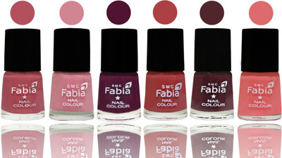 

Fabia Nail Polish Matte Look Attractive Your Nails Mauve Pink-Rose-Boysenberry-Peach-Wine-Baby Pink(Pack of 6)