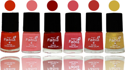 

Fabia Nail Polish Matte Look Attractive Your Nails Fire Orange-Baby Pink-Bold Red-Strawberry-Candy Orange-Mattis gold(Pack of 6)