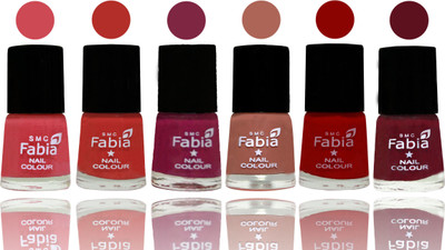 

Fabia Nail Polish Matte Look Attractive Your Nails Strawberry-Candy Orange-Dark Magenta-Coral-Red-Maroon(Pack of 6)