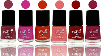 

Fabia Nail Polish Matte Look Attractive Your Nails Wine Red-Pink Pink-Fire Orange-Baby Pink-Bold Red-Pure Wine(Pack of 6)
