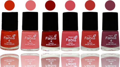 

Fabia Nail Polish Matte Look Attractive Your Nails Fire Orange-Baby Pink-Bold Red-Strawberry-Candy Orange-Plum(Pack of 6)