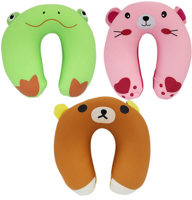 

Tootpado Travel Neck Pillow Frog 10"x11" (28cm) - Pack of 3 (CHNK20) - Neck Rest Travelpillow Neck Pillow(Multicolor)