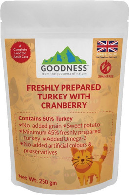 

GOODNESS Grain free Turkey, Sweet Potato 250 g Dry Cat Food