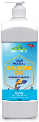 

Goodness Cold pressed Salmon oil Salmon 1000 ml Wet Dog & Cat Food