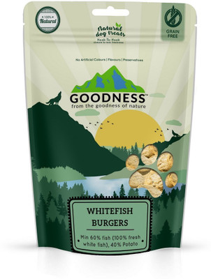 

Goodness Grain free Dog treat Fish 150 g Dry Dog Food