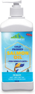

Goodness Cold pressed Salmon oil Salmon 500 ml Wet Dog & Cat Food