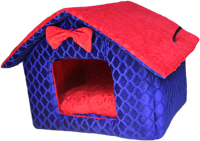 

Poofy's Pet Island BRH1 S Pet Bed(Blue, Red)