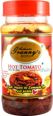 

Authentic Granny's Recipes Hot Tomato pickle in Sesame Oil Tomato Pickle(250 g)
