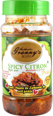 

Authentic Granny's Recipes Spicy Citron Pickle in Sesame Oil Lime Pickle(250 g)