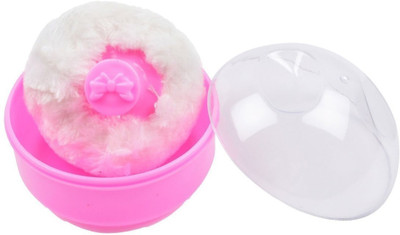 

Guru Kripa Baby Products ™ Unbreakable Opaque New Born Baby Soft Gentle Touch Face Body Talcum Powder Puff Cosmetic Storage Spong Container Villus Total Hygiene Cylindrical Powder Container (Pink)(Pink)