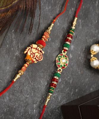 SkyAsia Designer Rakhi Set(2 Rakhi)