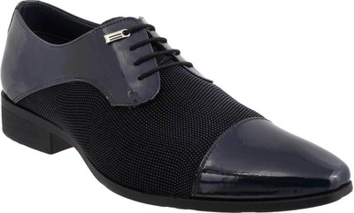 Mochi Trendy Lace Up For Men(Blue, 45;blue