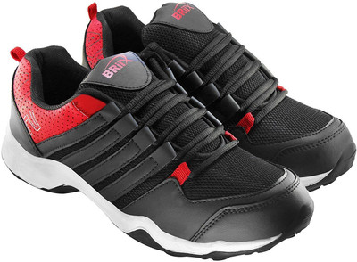 

BRiiX For Running / Walking / Training or Gym Running Shoes For Men(Black, Red, Black and red