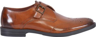 

MASABIH Shoe Monk Strap For Men(Tan