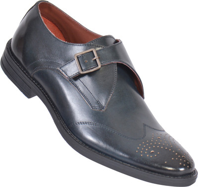 

MASABIH Shoe Monk Strap For Men(Navy