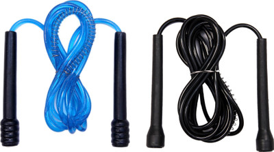 Sportshour Blue/Black (pack of 2 pcs) Freestyle Skipping Rope  (Blue, Black, Length: 274 inch)