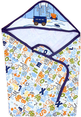 

Guru Kripa Baby Products New Born Baby High Quality Extra Soft To Baby Delicate Skin Cartoon Print Hooded Housiry Chaddar Cum Odddna Wrapping /Wrapper Sheet Single Layer Baby Sleeping Bag Baby Cotton Sheet (Navy Blue) Sleeping Bag(Blue