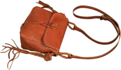 

Vilado Women Casual Tan Genuine Leather Sling Bag