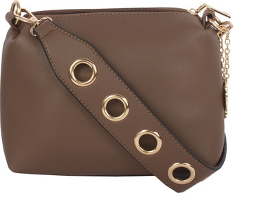 

Butterflies Women Casual Brown PU Sling Bag