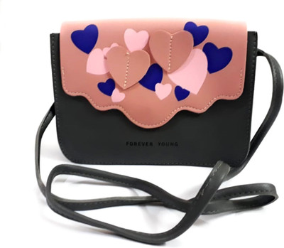 

Reliable Girls Casual Grey PU Sling Bag
