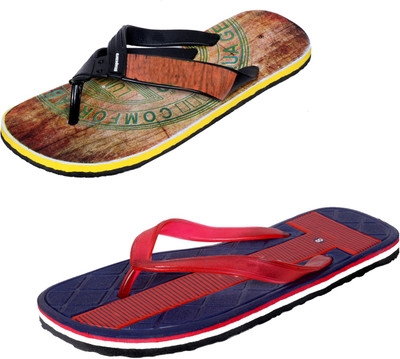 

Indistar SetpCare Super Soft and Comfortable Slippers, Multicolor::red