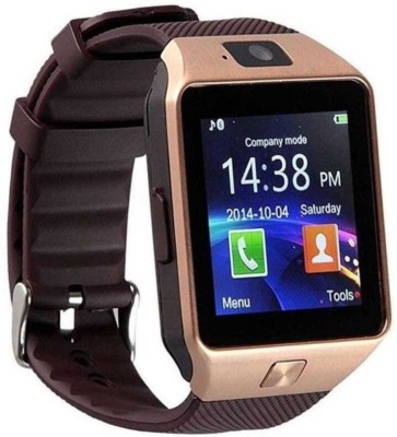 

Phezo DZ09-22 Bluetooth with Built-in Sim card and memory card slot Compatible with All Android Mobiles Brown Smartwatch (Brown Strap Regular) Multicolor Smartwatch(Gold Strap Regular)