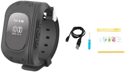 

Bluebells India ™GPS Tracking Watch for Kids SOS Call,Smart Watch GPS Tracker Led Display Smart Phone Watch for Children Black Smartwatch(Black Strap Free Size)