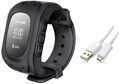 

Bluebells India ™Q50 Kids Smart Watch Phone GPS LBS Safe Children Watch Activity Tracker 2G GSM Micro SIM SOS Call Compatible with Android IOS - Black Black Smartwatch(Black Strap Free Size)