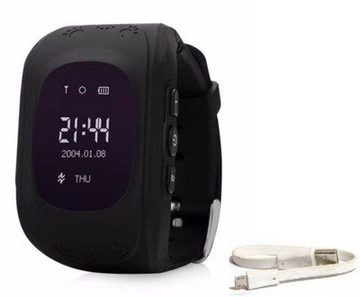 

Bluebells India ™ Bluetooth Kids tracker Bracelet Pedometer Sleep Monitoring Remote Camera Stop Black Smartwatch(Black Strap Free Size)