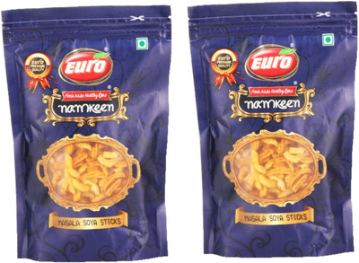 

EURO Namkeen - Masala Soya Stick Pack of 2 Per(150gm)(300 g, Pack of 2)
