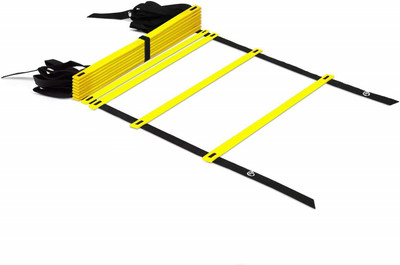 

QUINERGYS | Agility Ladder |10 rungs - 15 feet| for the Best Agility Ladder Drills Speed Ladder(Multicolor)