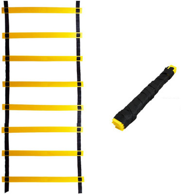 

QUINERGYS ® 10 -Rung 15 feet Durable Agility Ladder Speed Ladder(Orange)