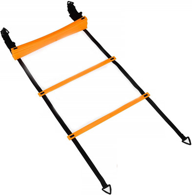 

QUINERGYS Ladder Athletic Football Soccer Basketball Footwork Fitness Exercise Workout Drills Training Running Hurdles Speed Ladder(Orange)