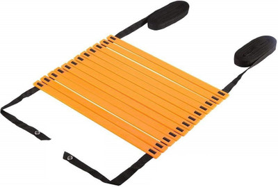 

QUINERGYS Ladder for Sports Soccer Football Speed Feet Training 8 Rung 12 Feet Speed Ladder(Orange)