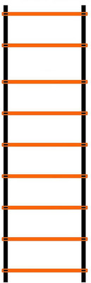 

QUINERGYS Ladder Agility Training Ladder Speed Flat Rung Speed Ladder(Red)