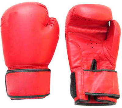 

Lots International Fight Punch Hand Gloves PU Leather (1 Pair) Boxing Gloves (M, Red)