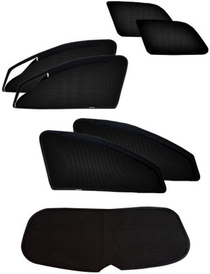 AuTO ADDiCT Side Window, Rear Window Sun Shade For Toyota Fortuner Old(Black)
