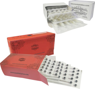 

Mumbai Tattoo 14RL,14RS & 14RT, 14RT Disposable Round Liner, Stack Shader Tattoo Needles(Pack of 50)
