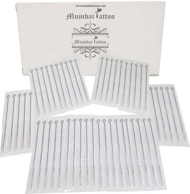 

Mumbai Tattoo 5RL,7RL,9RS & 5RT,7RT,9RT Disposable Round Liner, Stack Shader Tattoo Needles(Pack of 50)